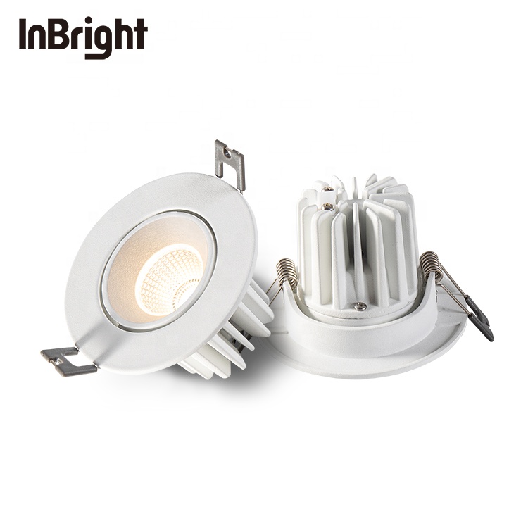 Modern white narrow beam ip44 adjustable 6w 7w 8w led mini spot light display