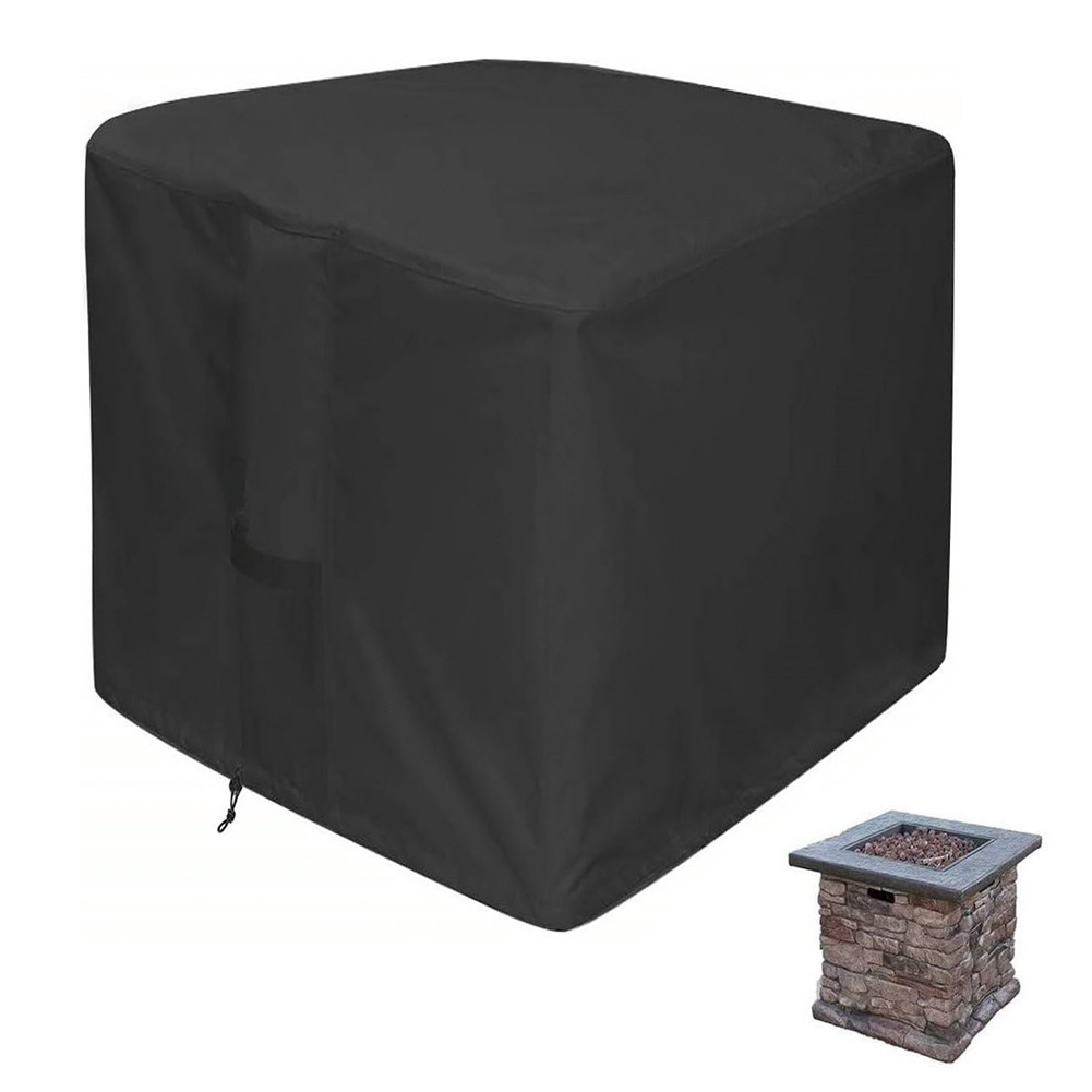 Heavy Duty Dustproof Square Brazier Hood Windproof Oxford Cloth Waterproof Furniture Table Outdoor Patio Gas Fire Pit Cover
