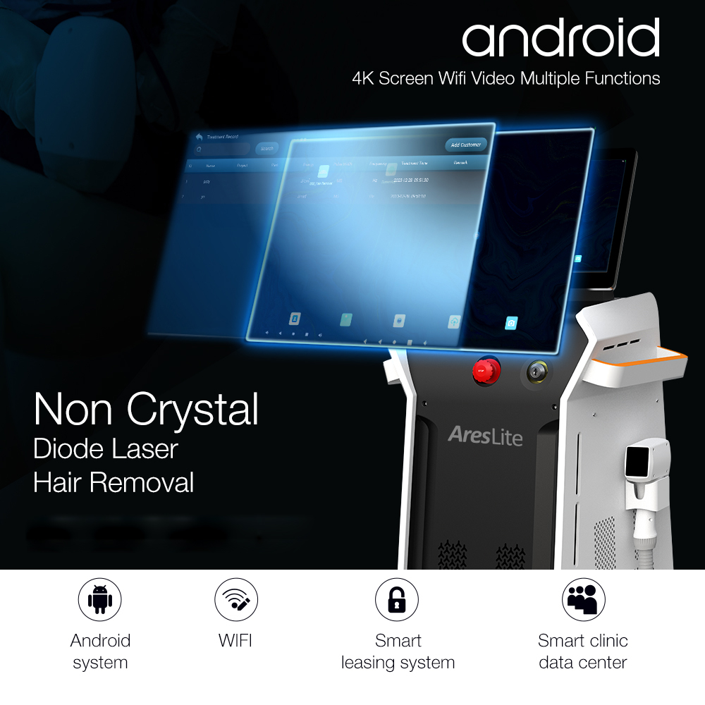 Winkonlaser Ai Hair Analysis Best Price Non-Crystal Diode Laser Hair Removal Machine Semiconductor Ice Cooling System Epilator