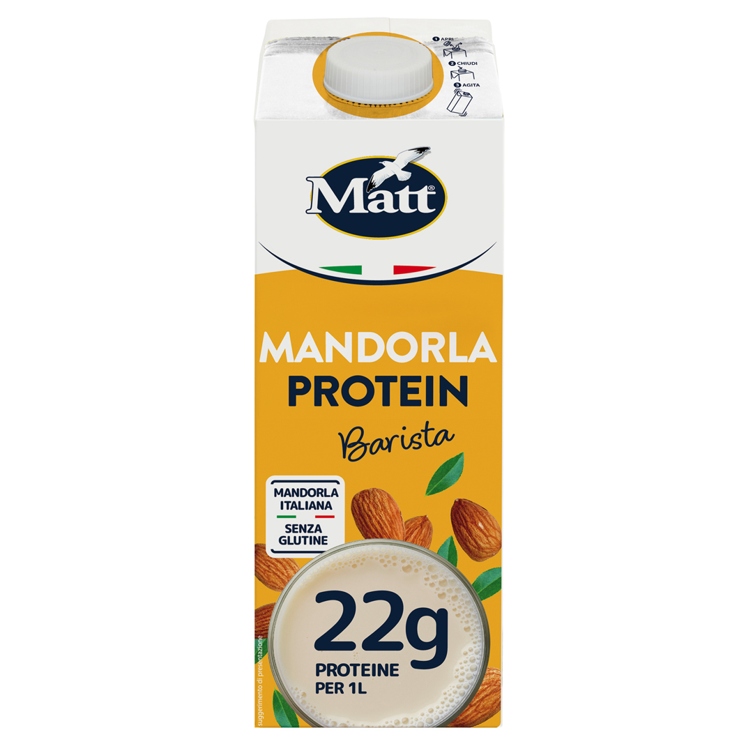 Made In Italy Top Quality Matt Almond Milk Rich In Protein Plant-Based Drink For Sale
