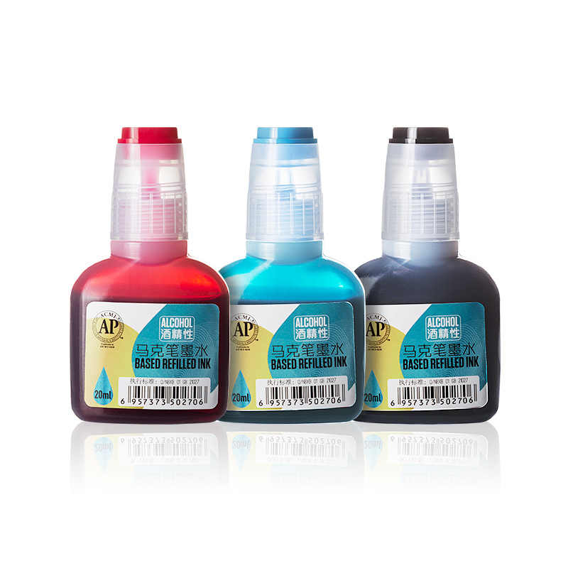 Superior Factory Wholesale 216 Colors Portable Practical Bottled Alcohol-Based Refilled Ink,Replenisher For Marker Pen