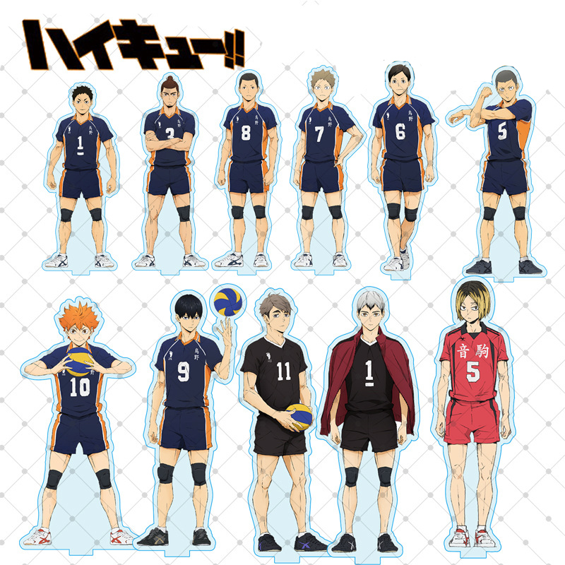 Anime Haikyuu Volleyball Junior Standing Card Acrylic Desktop Standup Decoration Action Figure