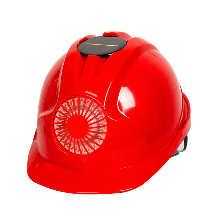 Anti-Hit Solar Power Fans Site Contruction Industrial Protective ABS Safety Helmets