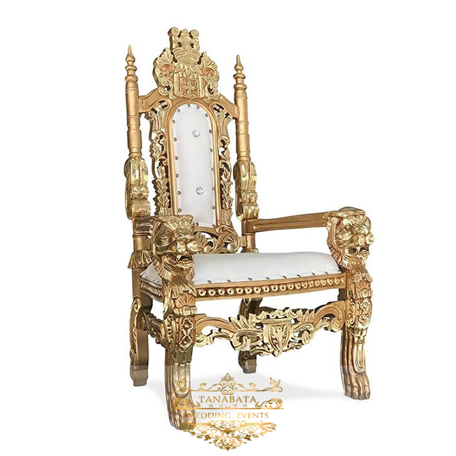 classical design wedding event king throne leather seat child royal throne chairs