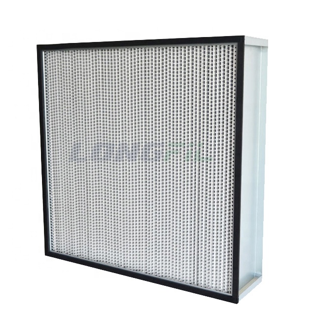 Воздушные фильтры HEPA с алюминиевой/металлической рамой для системы HVAC, глубокий сепаратор со складками, HEPA-фильтр H13 H14