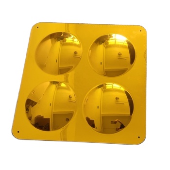 Light Weight Gold Color Bubble mirror Panel 49x49cm