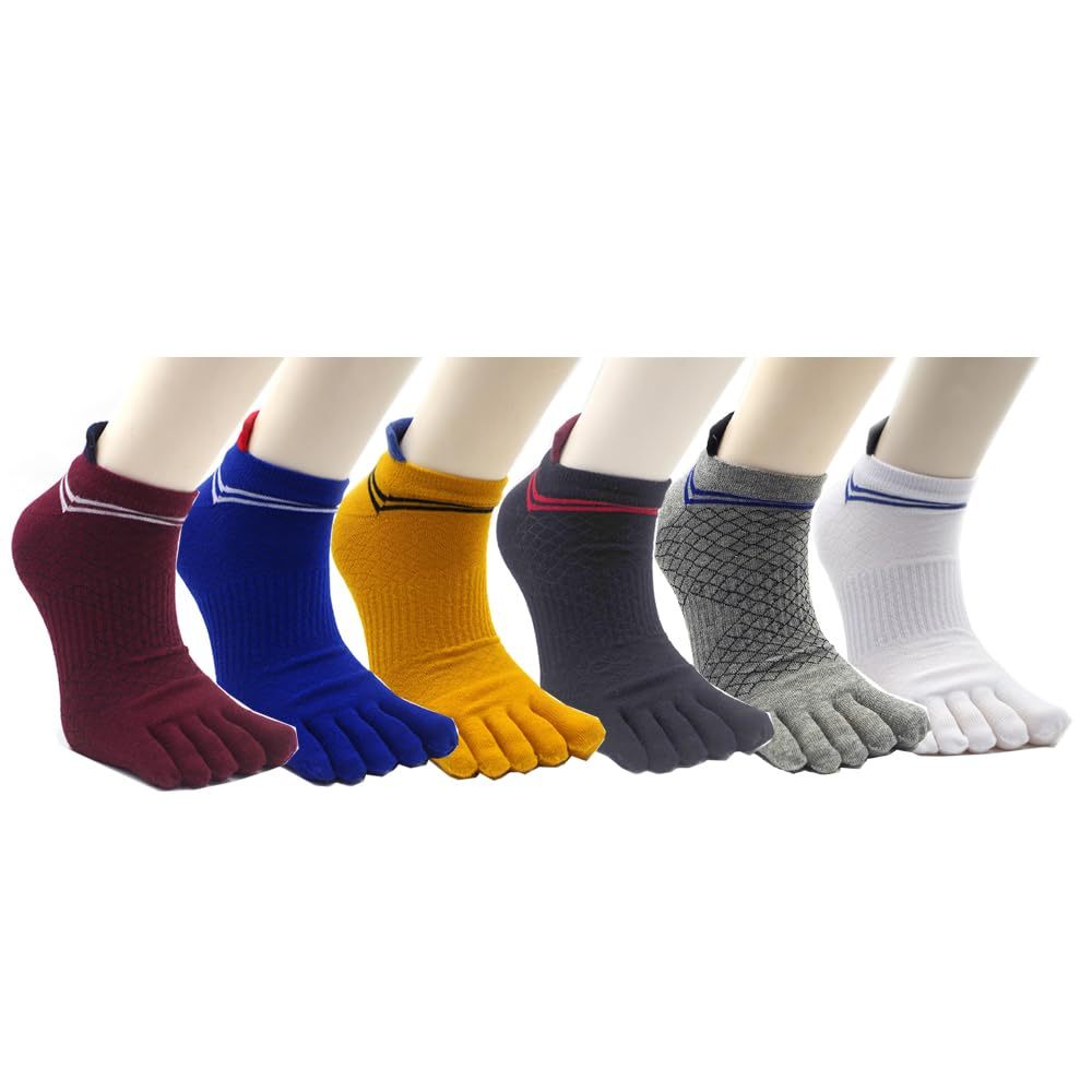 socks manufacturer Men Combed Cotton Sports Five Finger Socks Sweat Absorption Breathable socks men cotton