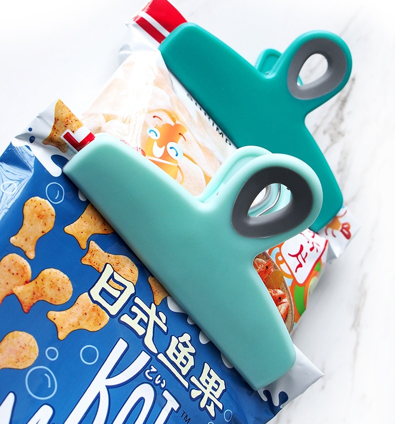 Colorful Food Grade Silicone Food Sealing Clip Food Snack Bag Storage Seal Clips