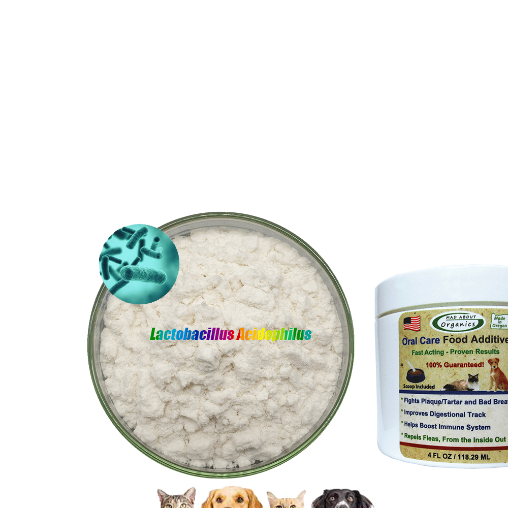 ODM OEM probiotics raw material freeze dried powder of Lactobacillus L. acidophilus for animal pet probiotics feed additives