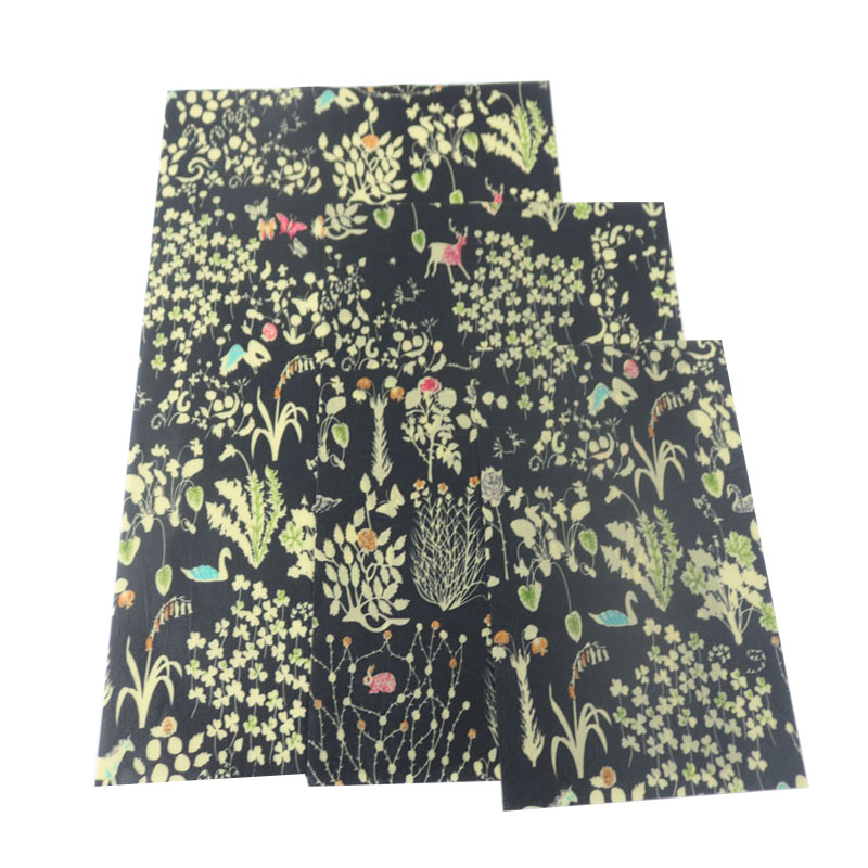Zero waste 100% cotton textile cartoon pattern beeswax food wrap