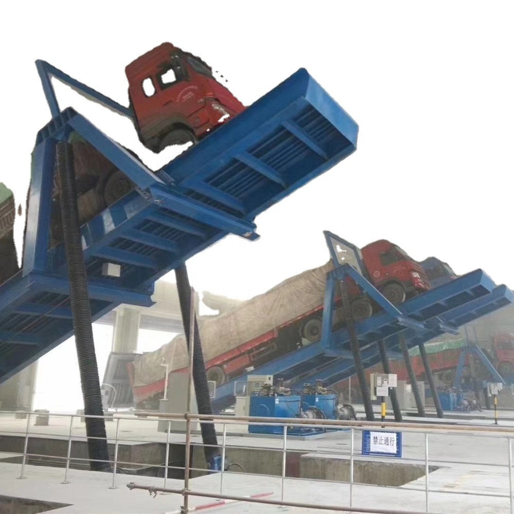 100t Coal Discharging Platform Hydraulic Unloading Platform for sale