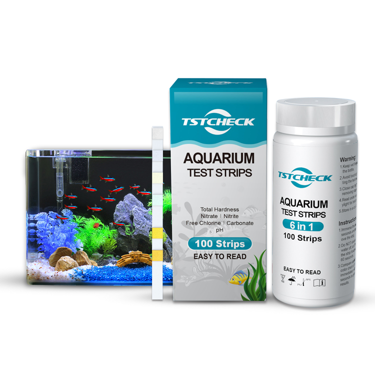 Hot Sale Today Freshwater Test Strips Hot Tub Fish Tank and Aquariums 6 Essential Parameters In 1 Powerful Strip