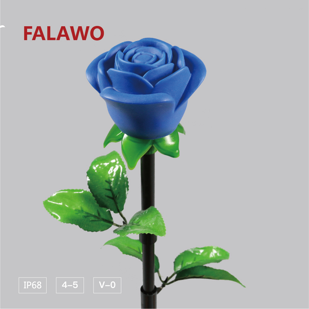 FALAWO ip68 Светодиодный светильник в виде Розы, искусственный цветок для наружного украшения