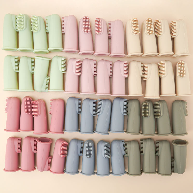 High Quality Baby Finger Toothbrush Soft Silicone Easy To Clean Baby Oral Cavity Massage Toothbrush For Children