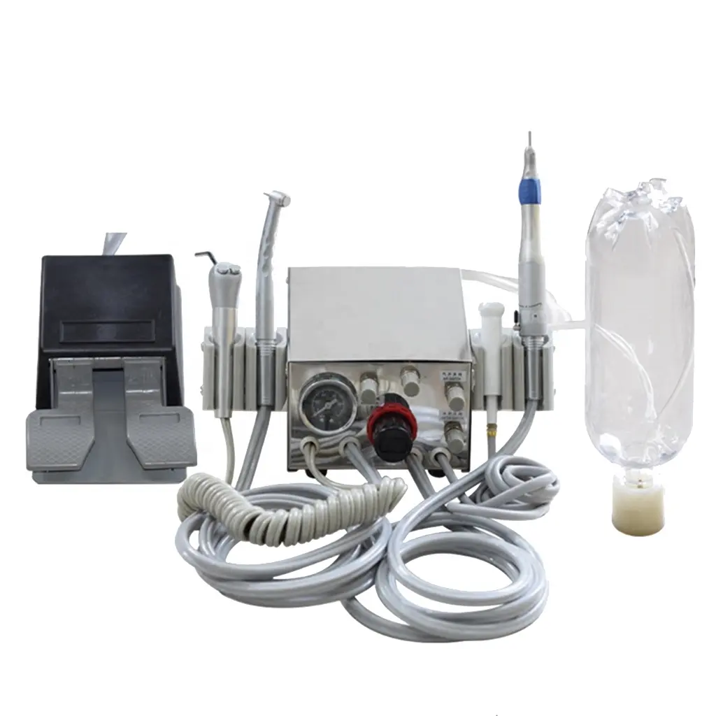 Small Portable Dental Turbine Unit With Suction