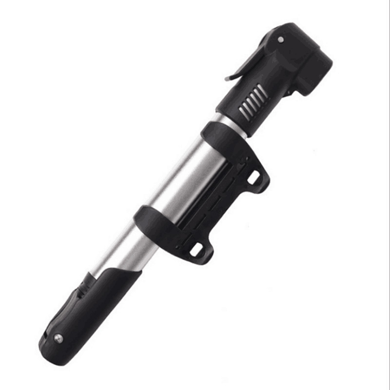 Bicycle portable pump aluminum alloy mountain road bike inflatable tube American mouth French mouth general high-pressure air pu