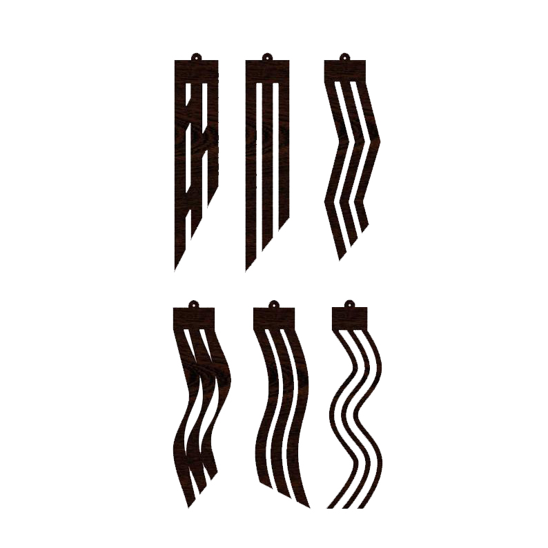 Laser Cutting Acrylic Earrings Accessories For Girl