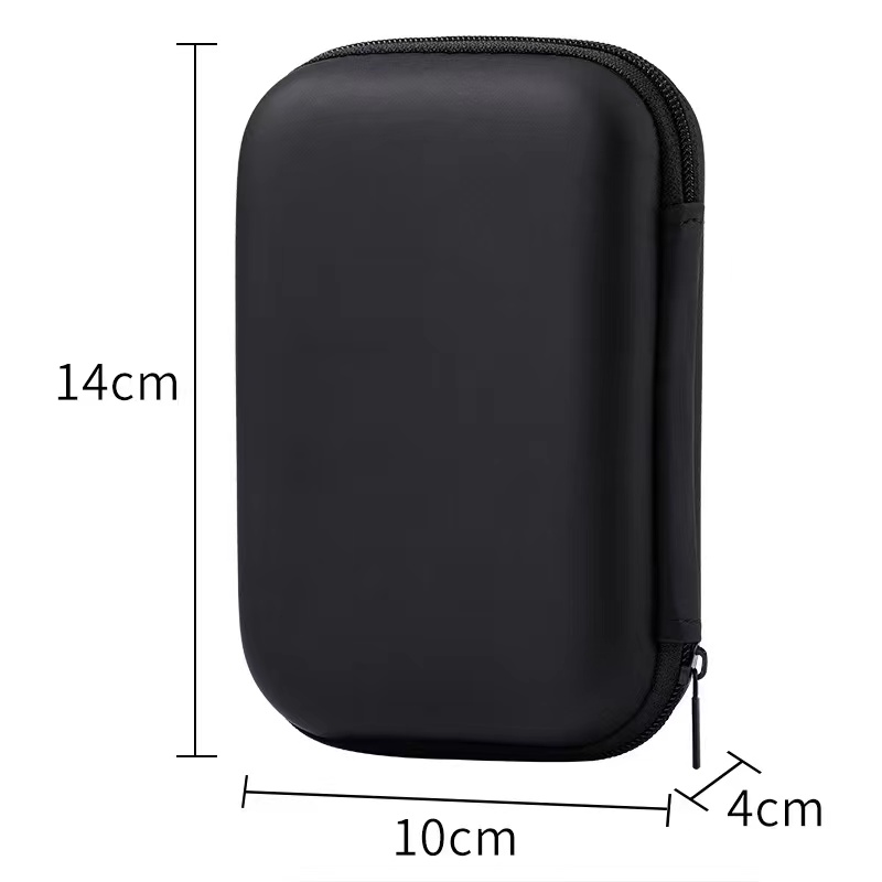 Special Purpose Waterproof EVA Bag with PU Surface and Velvet Internal Portable External Hard Drive & Gadget Storage