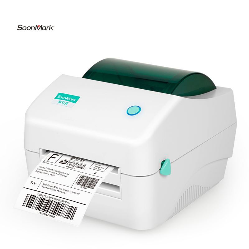 Soonmark M8 машина высокой скорости вращения 4 дюймов USB коммерческий настольный доставка термотрансферный штрих-кода Принтер этикеток наклейка