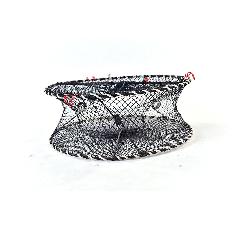 3 entrances crab trap folded spring crab fishing trap shrimp pot fishing cage