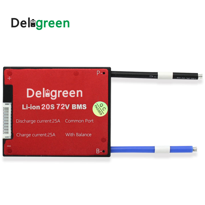 Deligreen Заводская распродажа 20s 72v Lifepo4 LTO LINCM батарея 25A 35A 45A 60A bms для защиты батареи