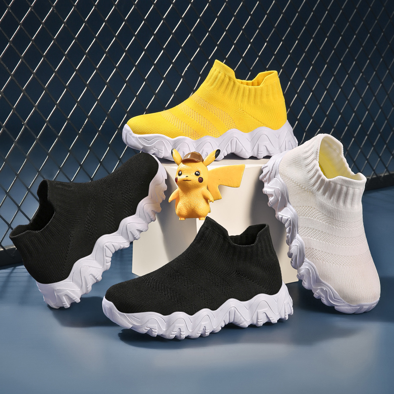 Children's Baby Boys Girls Knitted Sock Shoes Toddler Ankle Boots Amazon Parent-Child Shoes Loafers Casual Sneakers