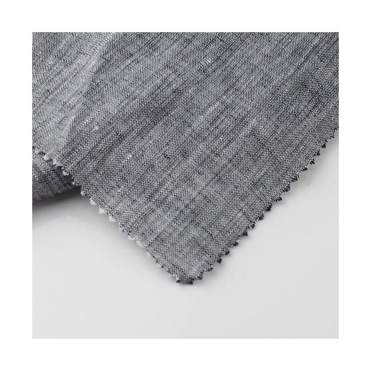 21*21 135gsm 148cm yarn dyed plain linen fabric for garment