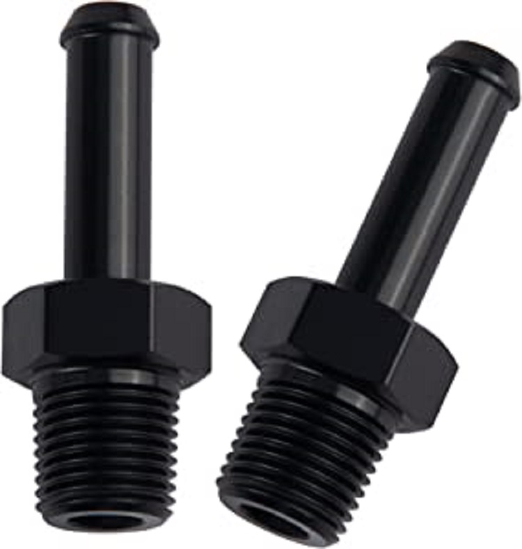 Cnc алюминиевый 1/4 штуцер для 1/8 NPT Male шланг адаптер