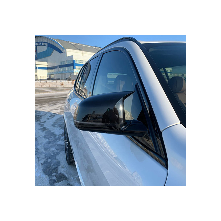 1 пара сменных зеркальных чехлов ABS для BMW X5 G05 X6 G06 X3 G01 X4 G02 2018 глянцевый черный M Стиль зеркальные чехлы