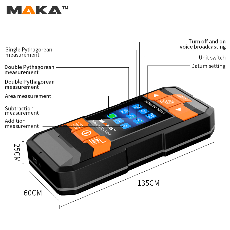 MAKA Kids/Электронная многофункциональная настенная деревянных поверхностях-стадоискателя детектор стены