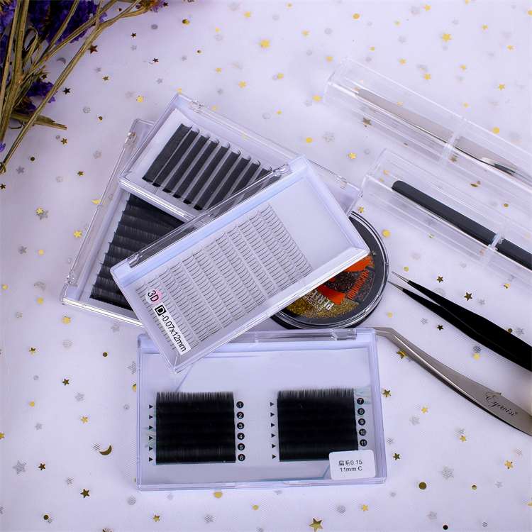 Private Label Lash Extension Tray Supplies 25mm Cashmere Mink Silk Individual Russian Mega Volume Eyelash Extension