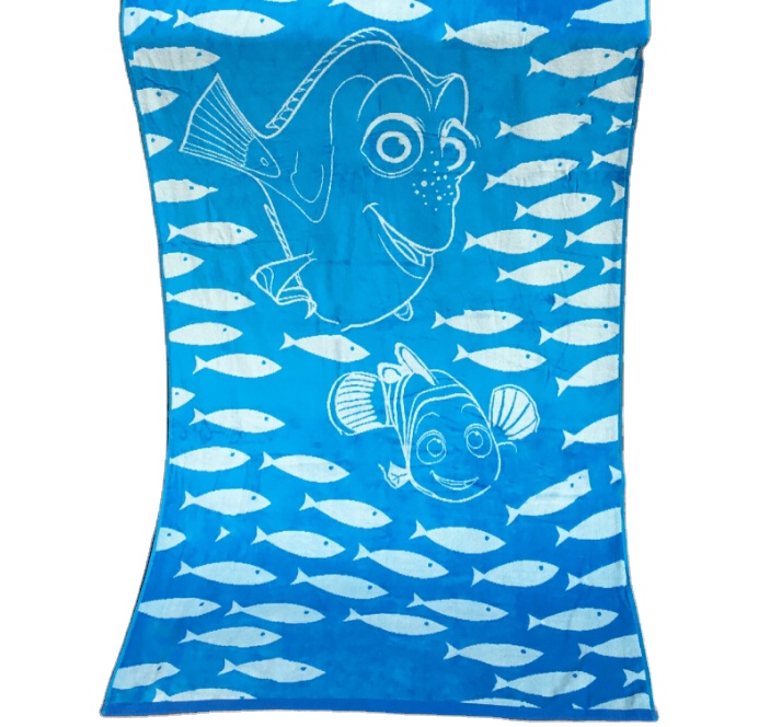 Popular 100% Cotton Wholesale Customized Printed Beach Towel