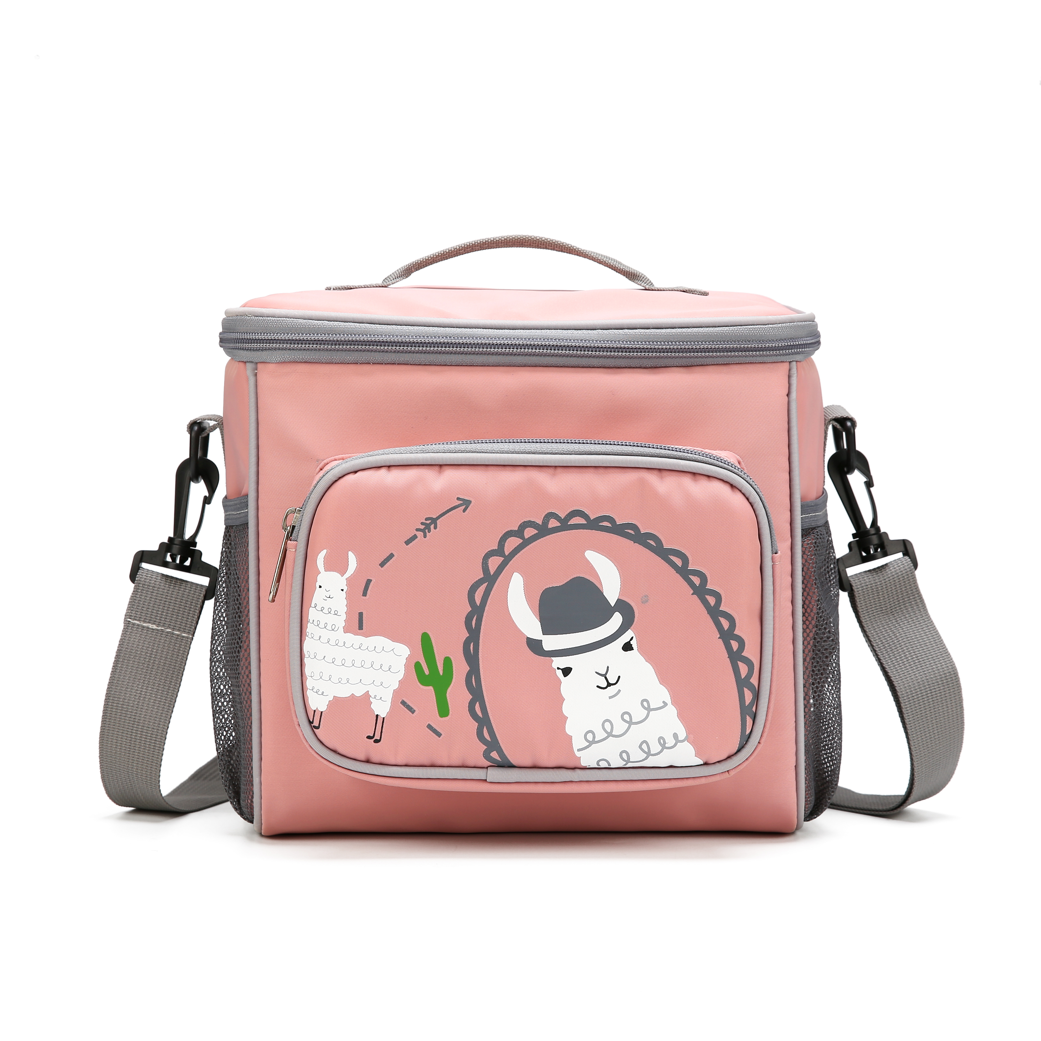 Convenient outdoor picnic lunch cooler bag cute mummy baby diaper shoulder bag