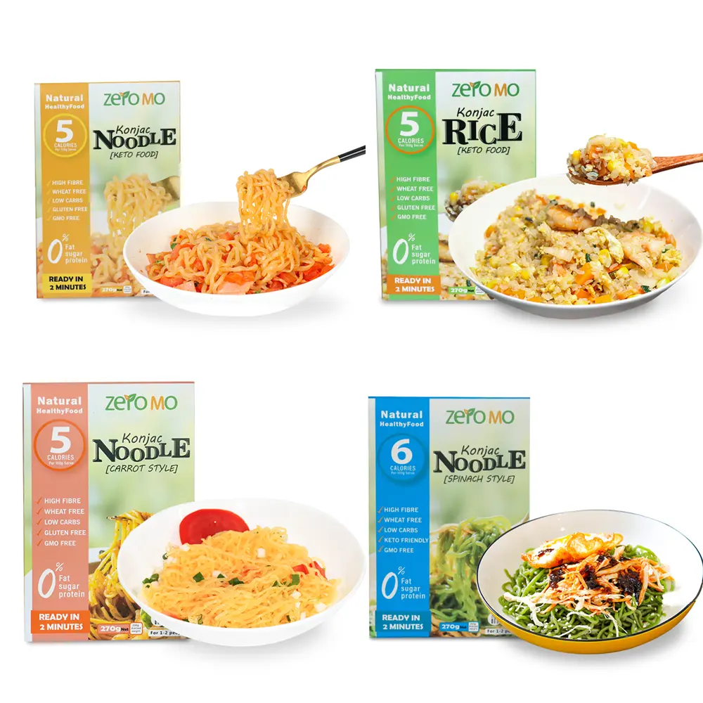Free Sample Shopee Exclusive Keto HALAL  Food  Konjac Rice Natural Shirataki Rice Health Diet Konjac Rice