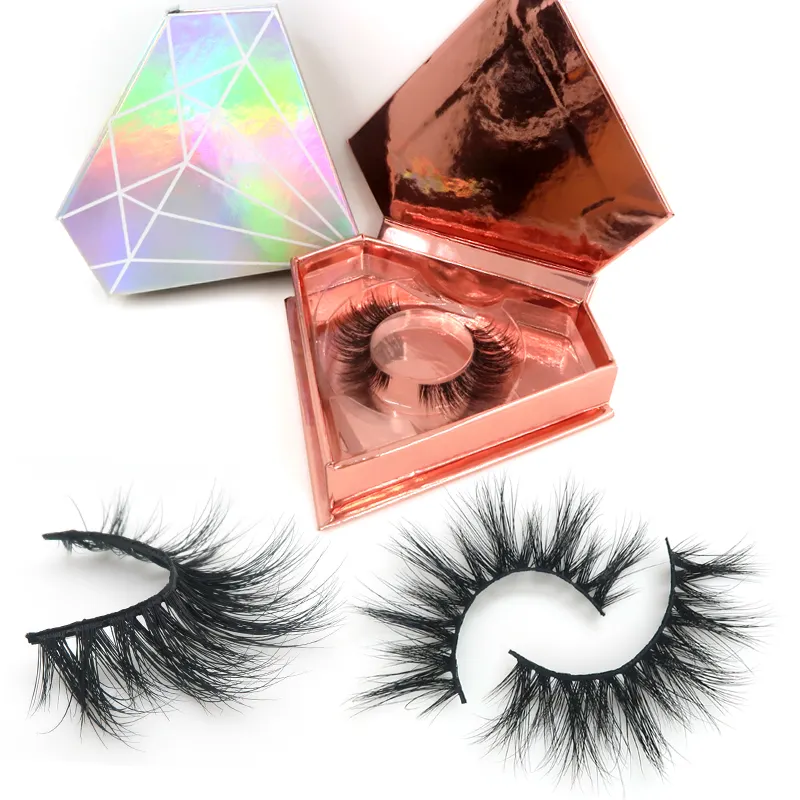 Private Label fake lashes 25mm 3D Real Mink Eyelashes