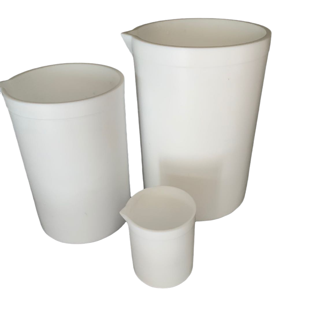 Customized Multi Size Lab Laboratory PTFE Beakers For Chemicals