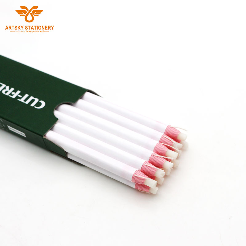 Sewing Mark Pencil White Invisible Erasable Fabric Pencils for Sewing Marking and Tracing Heat Erase Pen Fabric Chalk