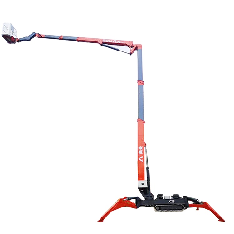 28 м гидравлический boomlift повышенная Рабочая платформа Регулируемый Паук Лифт подъемная машина