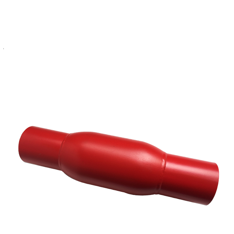 Stainless steel red glass pack exhaust pipe muffler