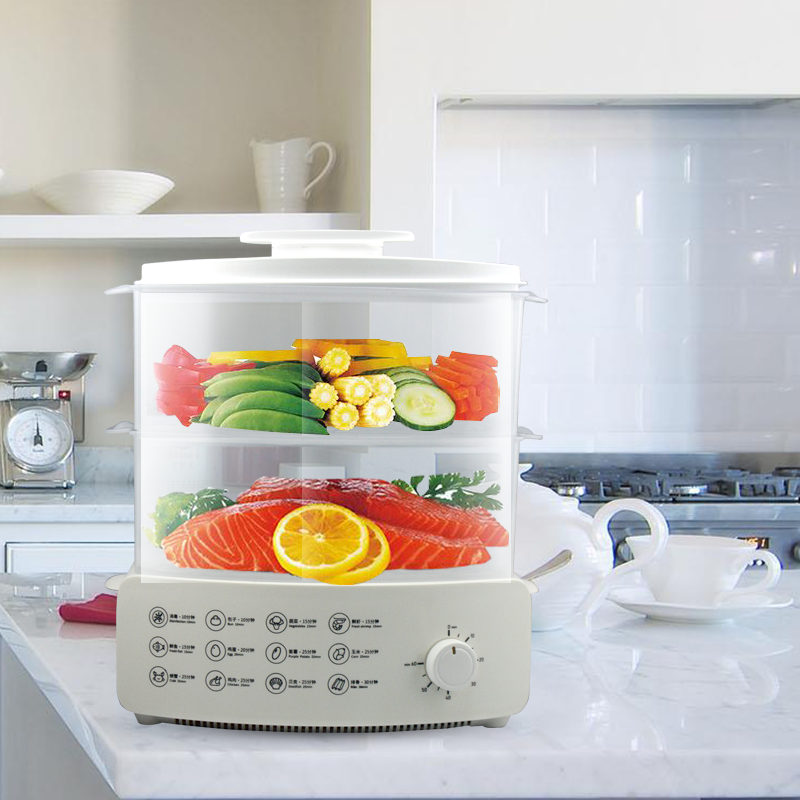 Square Chinese food vegetable steamer basket Chinese food steamer egg boiler machine pot of 2 jars steam cooker industrial