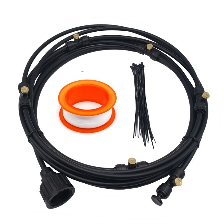 portable garden spray summer spray fog cooler mist pump 1l/min 60bar water misting cooling system outdoor