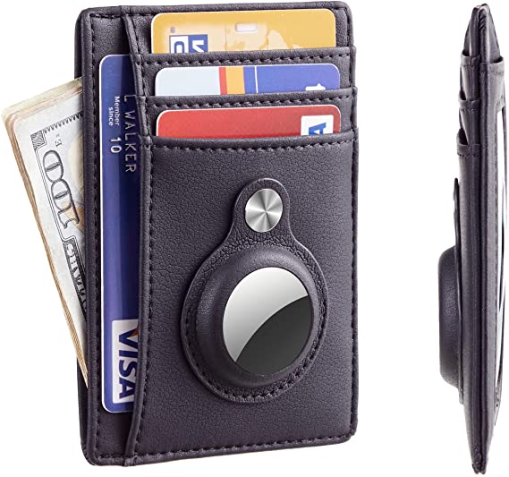 Leyi newest product professional supplier packing used to put credit cards airtag wallet card holder with airtag multi-card slot