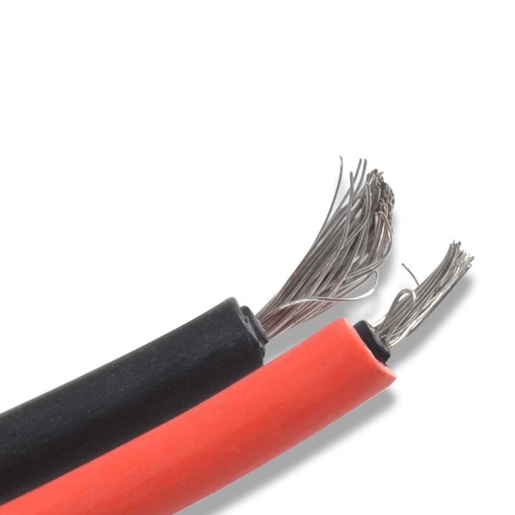 China Factory Makes 2M Length Solar PV Cable Price DC1000V Home Use 6mm Solar Electric Cable