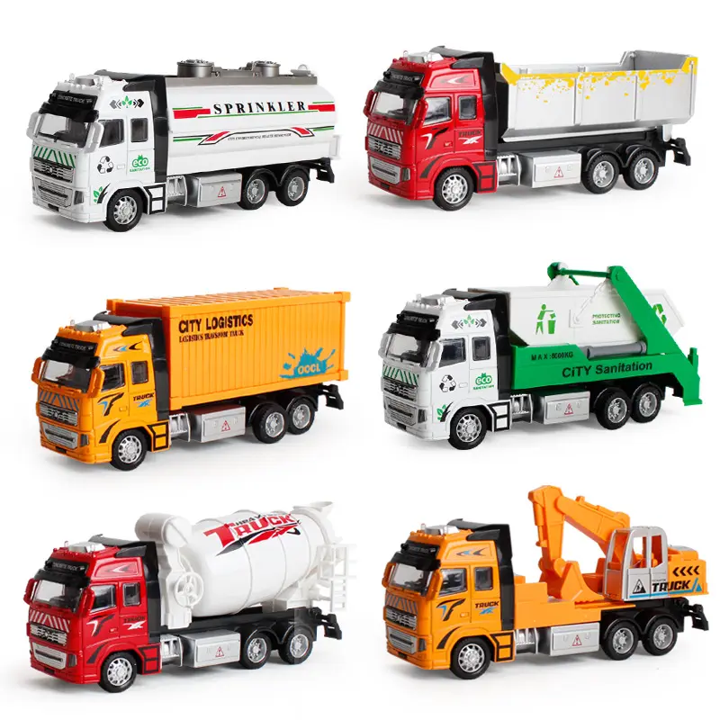 High quality 1:38 Garbage Truck Toy Car As Birthday Present Juguete Educational Clean Trash Car dump truck toy Kids Toys Gifts