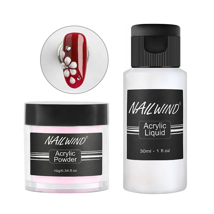 NAILWIND oem индивидуальная этикетка для маникюра акриловая Порошковая система акриловый порошок и жидкий порошок для ногтей для оптовой продажи