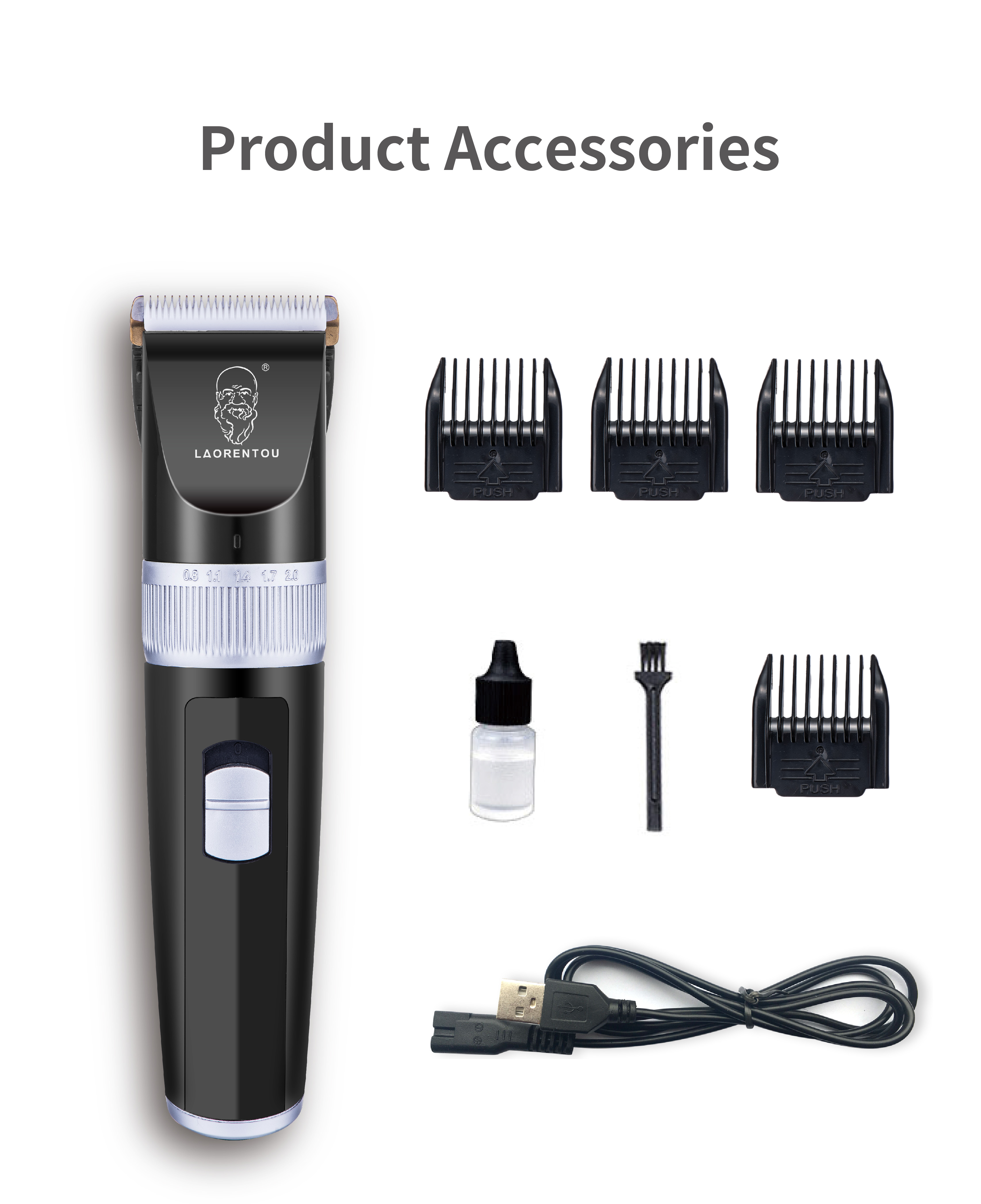 Rechargeable Electric Hair Clipper и Trimmer Set для Men и Women, Professional Household Family, High Quality, good Price