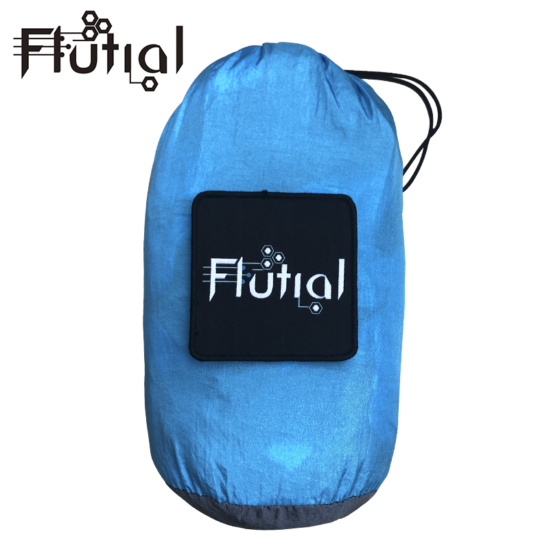 Fluial 210T нейлон портативный 2 человек открытый парашют Кемпинг нейлоновый гамак для малышей с новогодней елкой, ремешок