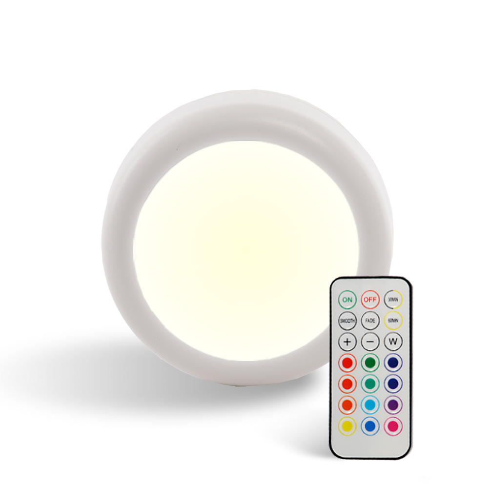 2021 Горячая продажа ночник пульт дистанционного управления RGB Led шкаф свет с двухсторонним клеем