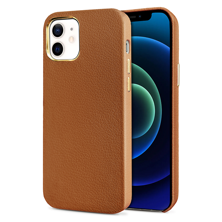 Vintage Style Genuine Leather Top Layer Mobile Phone Case Cover for iPhone 11 12 13 Pro Max