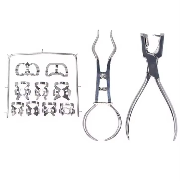High Quality Professional Dental Tools Kit Hole Puncher Board Dentist Rubber Dam Puncher Set Orthodontic Tools